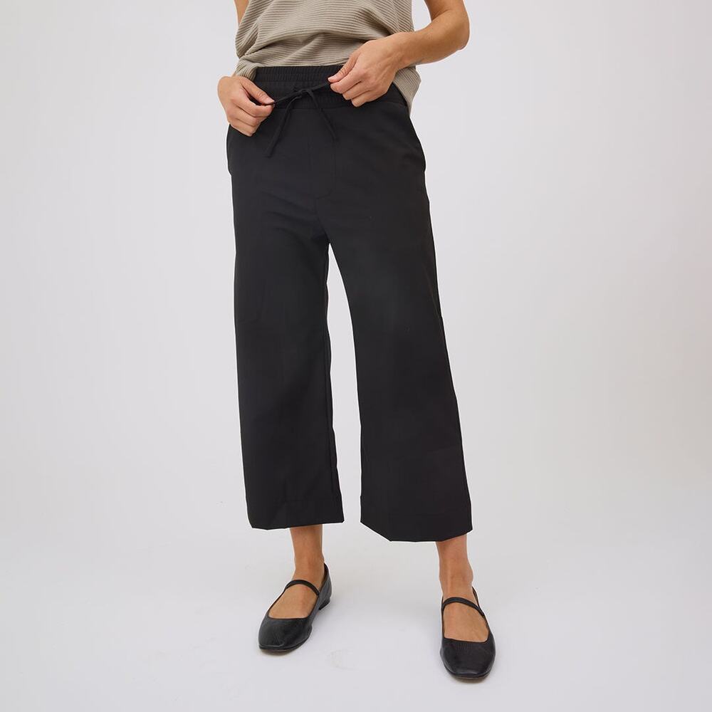 Albion M Petite Audrey Wide Leg Pants in Black